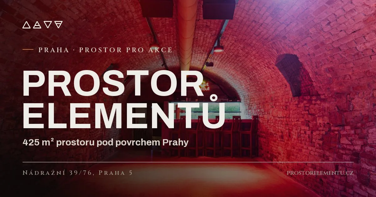 Náhled webu Prostor Elementů — Prostor pro akce
